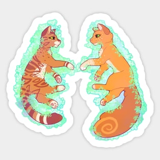 Leafpool and Squirrelflight Sticker